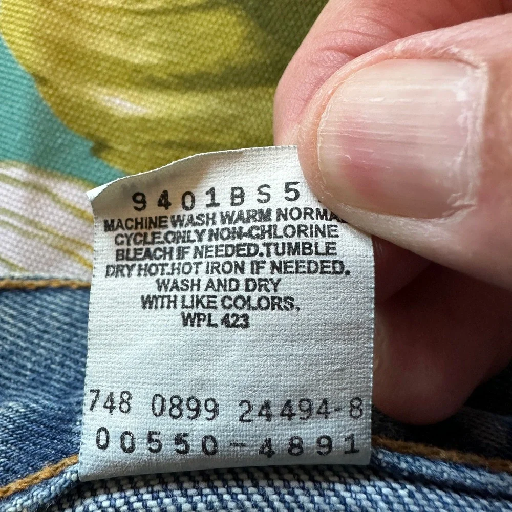 VTG Levi Strauss 550 Jeans Men W42 L30 Relaxed Medium Blue Denim GUC